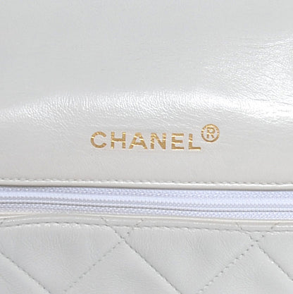 Chanel Lambskin Medium Single Flap White 7 of 8