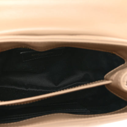 Saint Laurent Calfskin Y Quilted Monogram Toy Loulou Crossbody Bag Latte 6 of 10