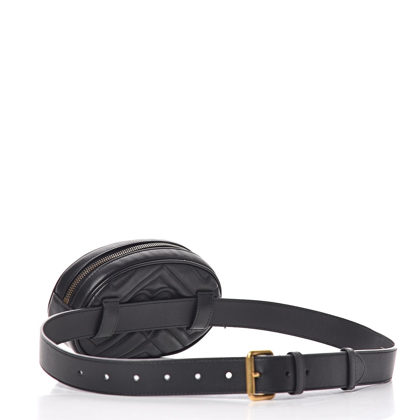 Calfskin Matelasse GG Marmont Belt Bag 95 38 Black