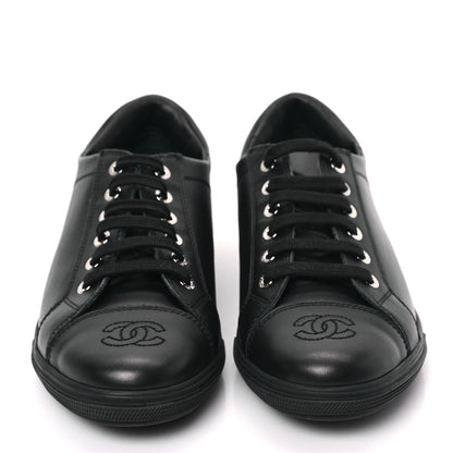 Chanel Calfskin Womens Sneakers 36 Black 2 of 8