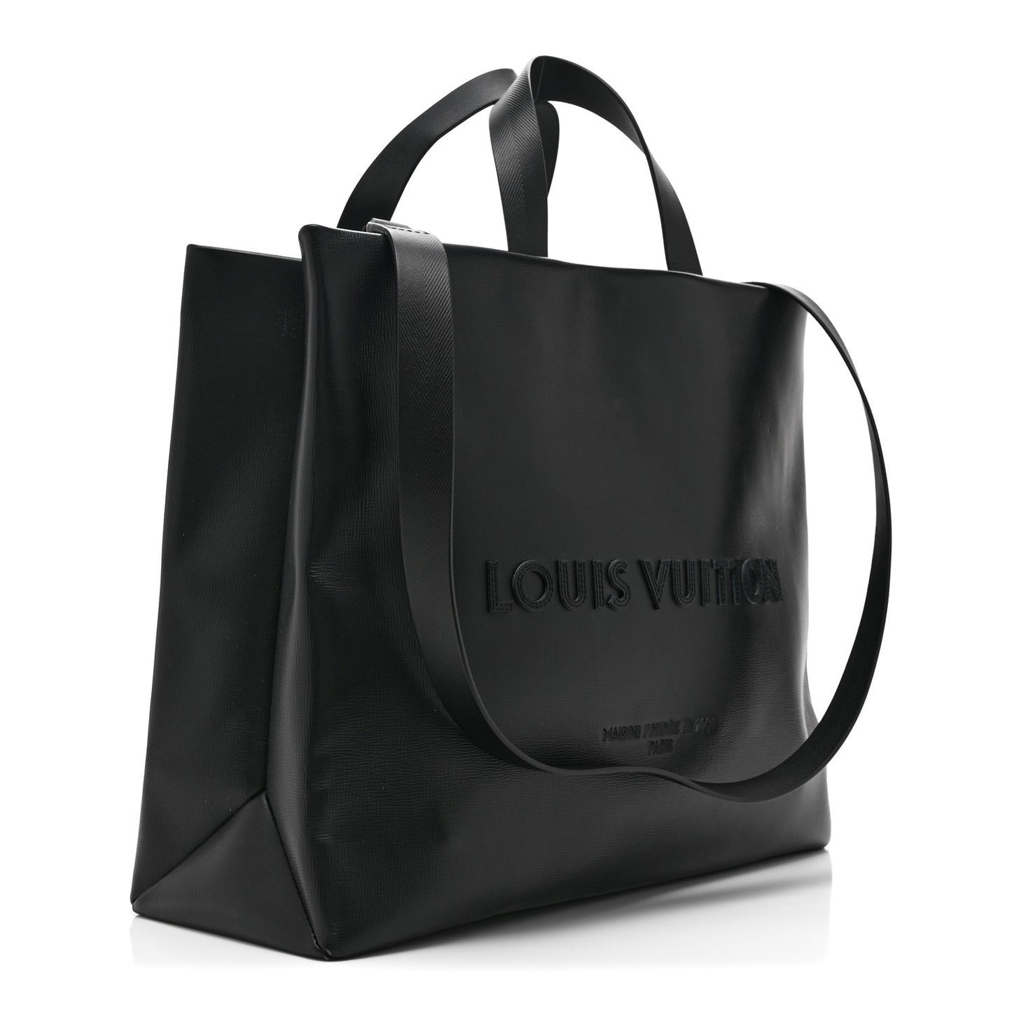 Calfskin Shopper Tote MM Black