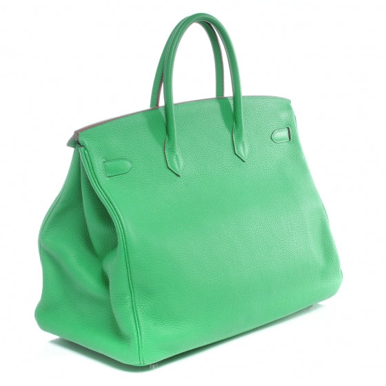 Hermes Taurillon Clemence Birkin 40 Menthe 5 of 12