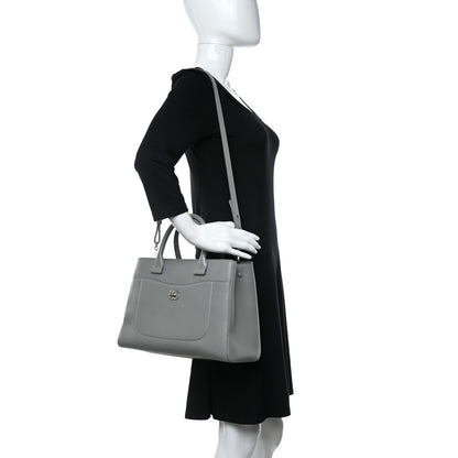 Chanel Grained Calfskin Small Neo Executive Shopper Tote Grey 2 of 20