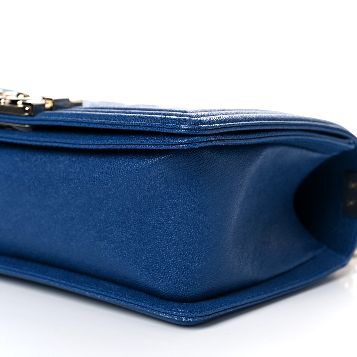 Chanel Caviar Quilted Medium Boy Flap Dark Blue 9 of 10