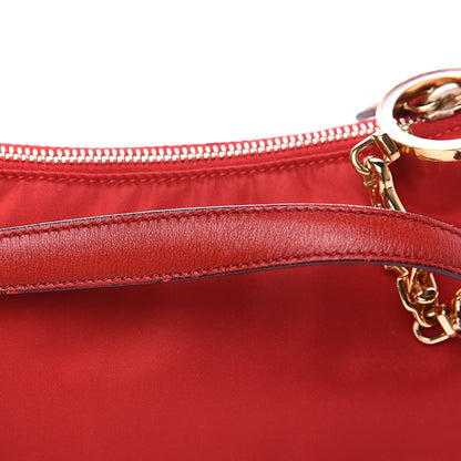 Prada Tessuto Nylon Shoulder Bag Rosso 8 of 8