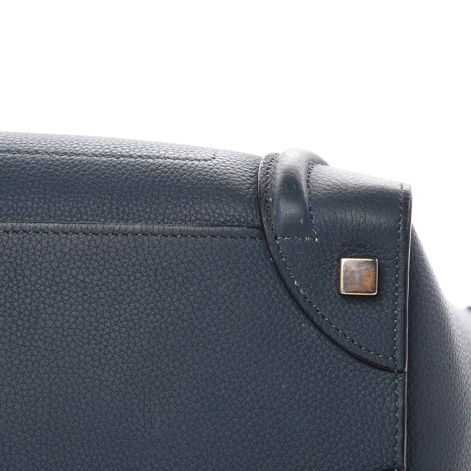 Celine Drummed Calfskin Micro Luggage Orage 9 of 20