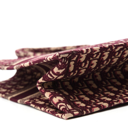 Christian Dior Oblique Large Book Tote Burgundy Multicolor 6 of 10