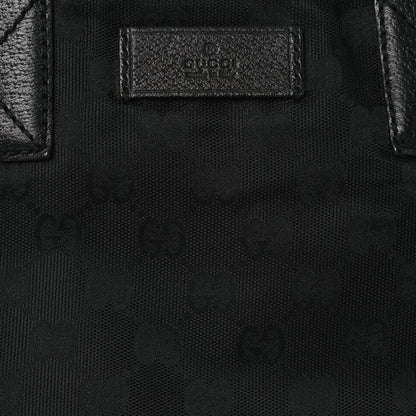 Gucci GG Monogram Medium Web Handle Bucket Tote Black 8 of 13