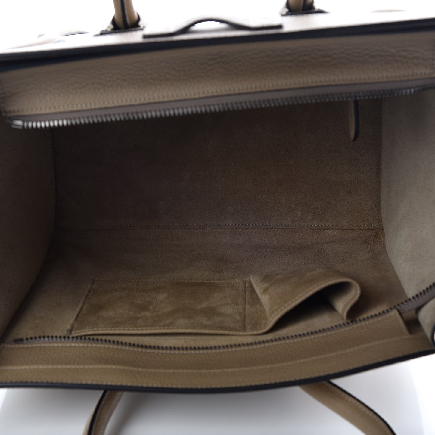 Drummed Calfskin Mini Luggage Dune