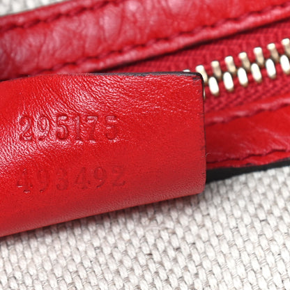 Gucci Pebbled Calfskin Medium Soho Hobo Red 9 of 10