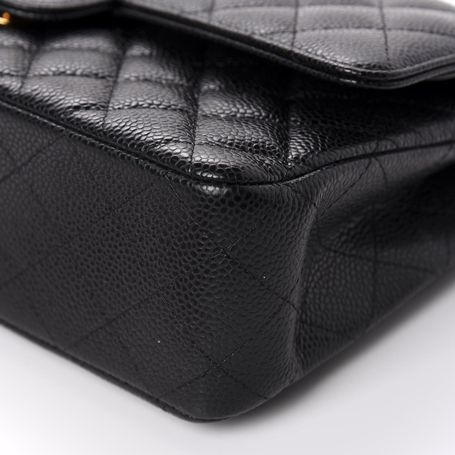 Chanel Caviar Quilted Medium Double Flap Black 6 of 10