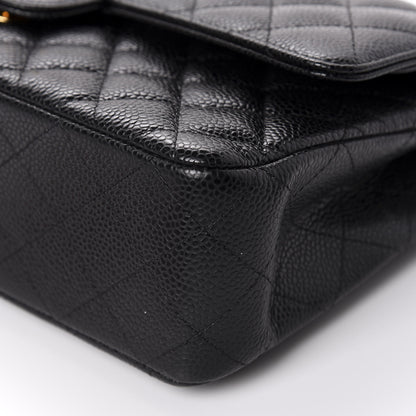 Chanel Caviar Quilted Medium Double Flap Black 6 of 10