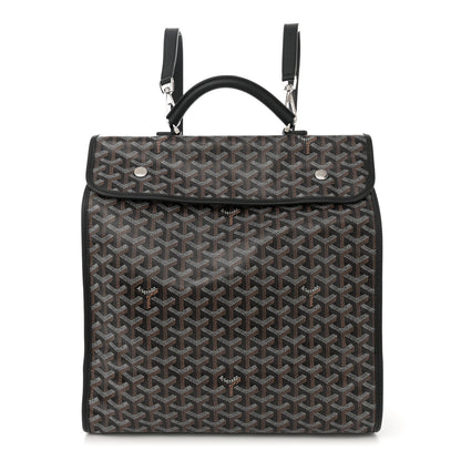 Goyard Goyardine Saint Leger Soft Briefcase Backpack Black 1 of 9