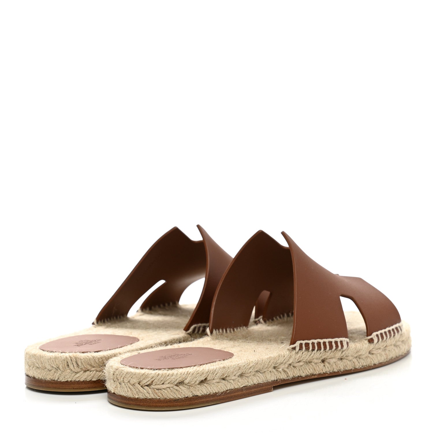 Hermes Calfskin Mens Antigua Espadrille Sandals 43 Naturel Safari 4 of 8