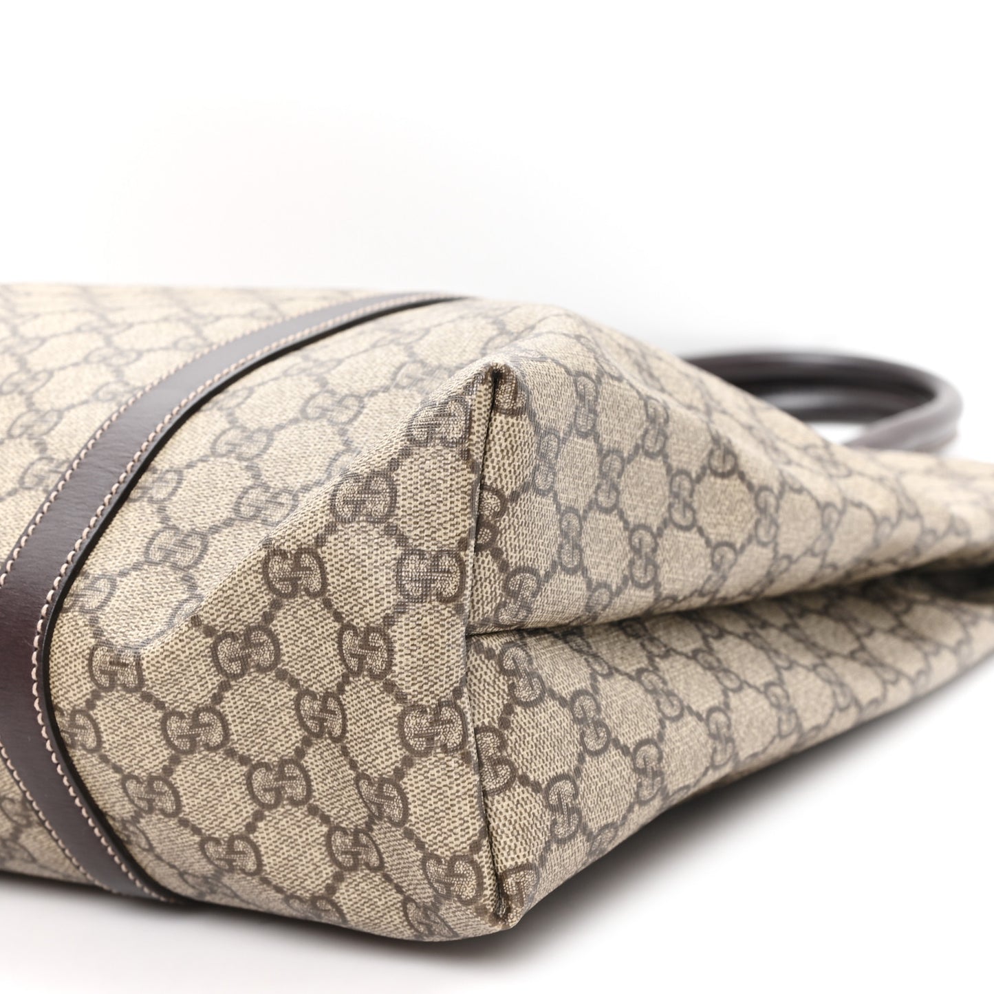 GG Plus Monogram Joy Vertical Tote Dark Brown