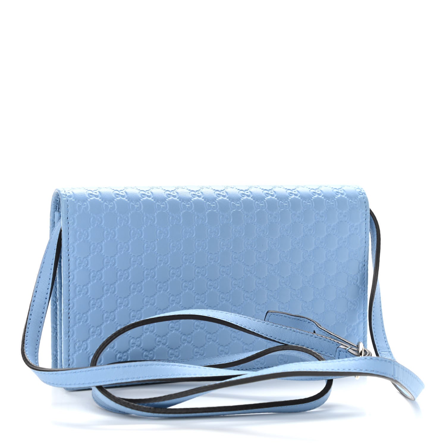Gucci Microguccissima Crossbody Wallet Mineral Blue 3 of 14