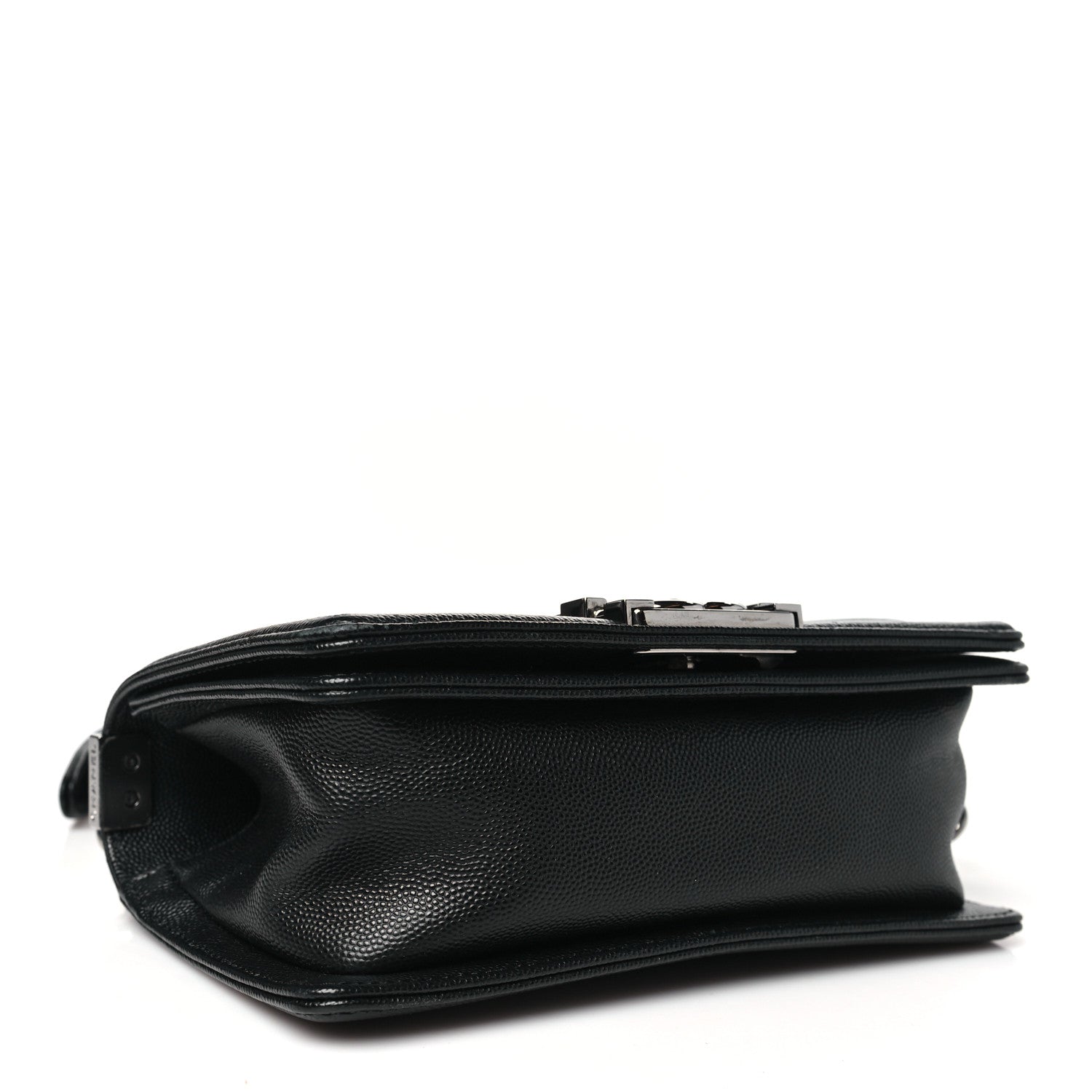 Chanel Caviar Chevron Quilted Small Boy Flap Black 4 of 10