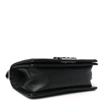 Chanel Caviar Chevron Quilted Small Boy Flap Black 4 of 10