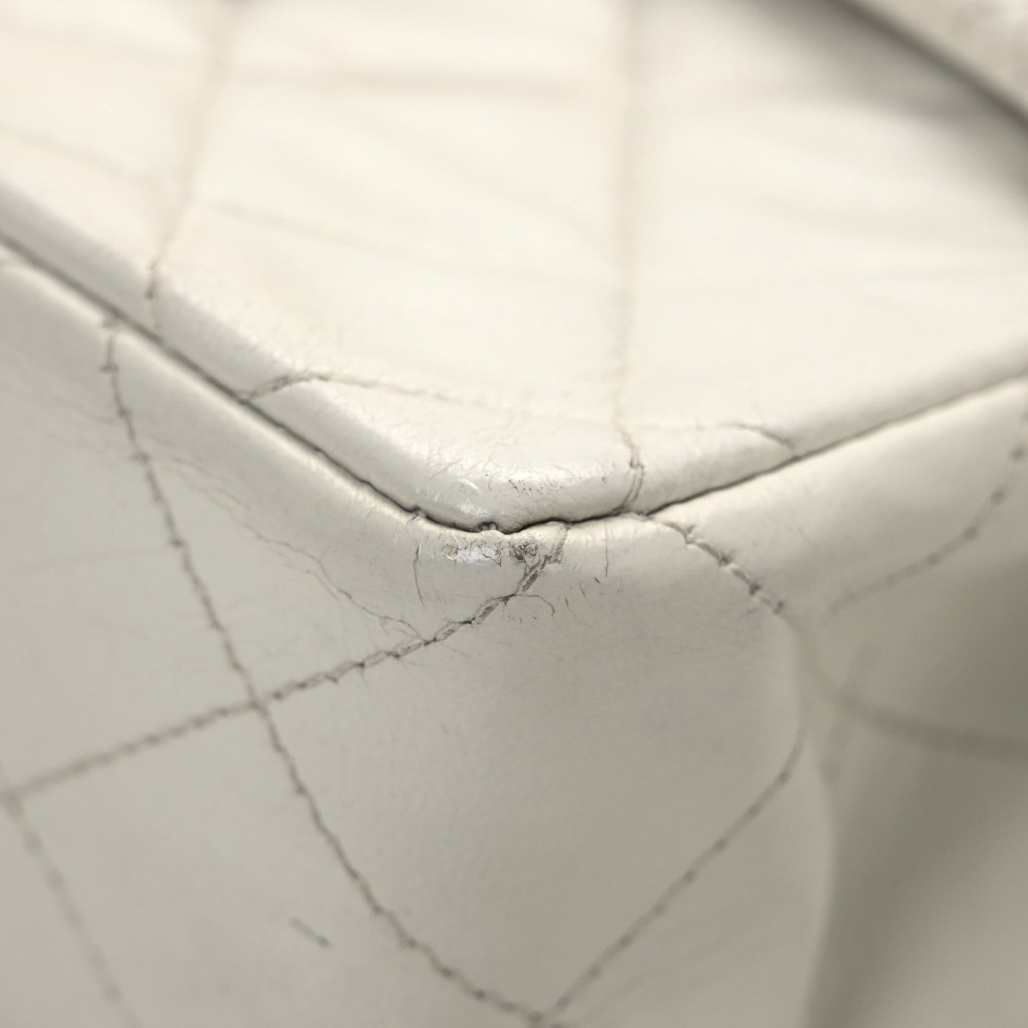 Chanel Lambskin Quilted Mini Square Flap White 12 of 18