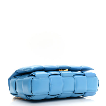 Bottega Veneta Lambskin Maxi Intreccio Padded Chain Cassette Crossbody Bag Swimming Pool 3 of 8