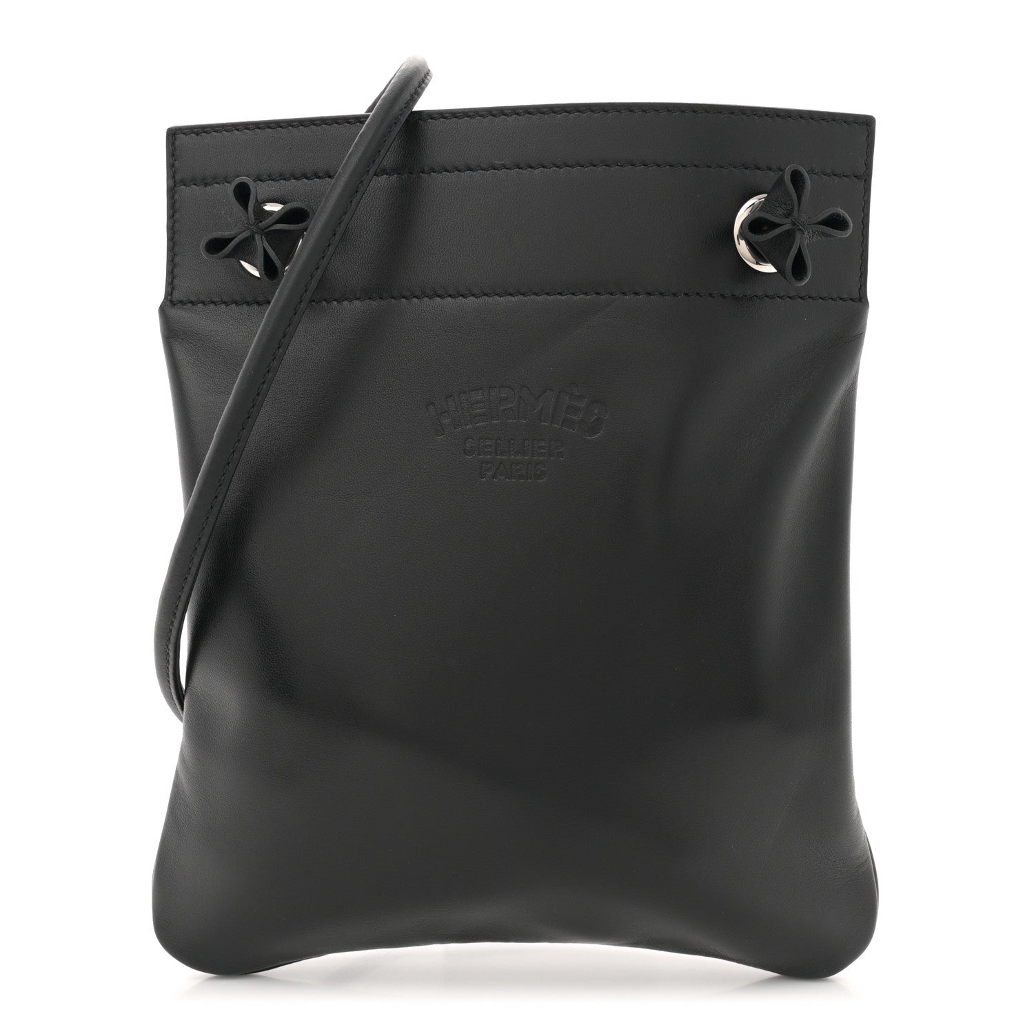 Hermes Milo Lambskin Swift Mini Aline Black 1 of 10