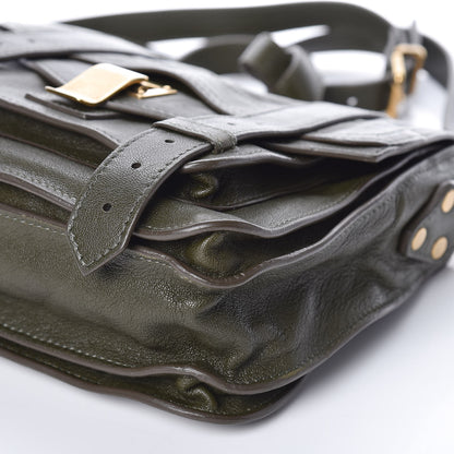 Proenza Schouler Lambskin PS1 Mini Pouch Messenger Bag Military 9 of 9