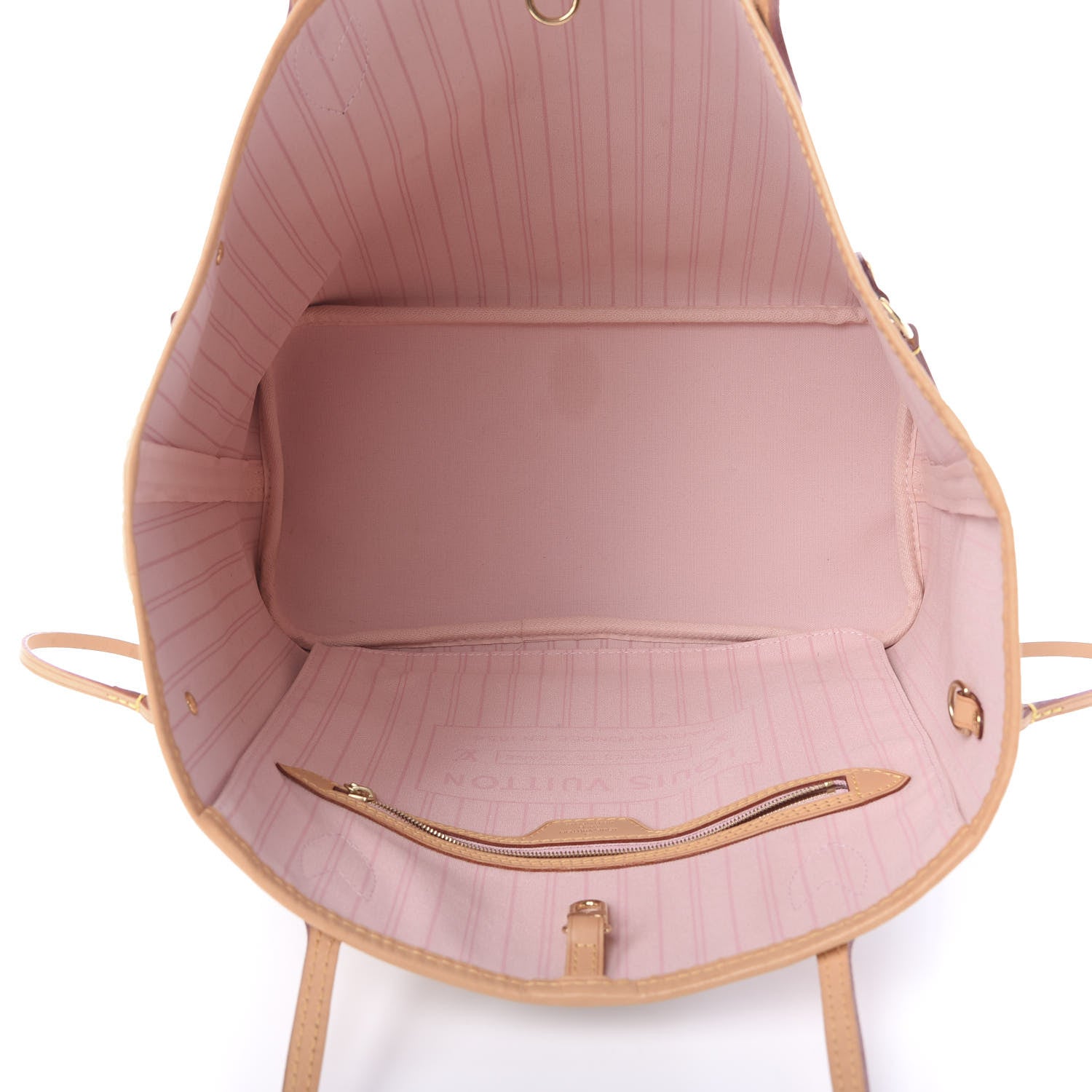 Louis Vuitton Damier Azur Neo Neverfull MM Rose Ballerine 5 of 11