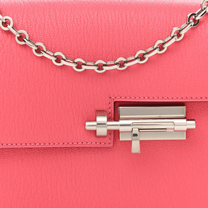 Hermes Chevre Chamkila Mini Verrou Chaine Bag Rose Lipstick 8 of 12