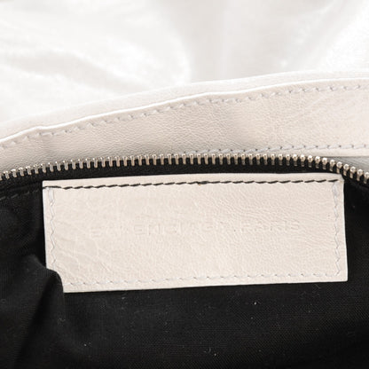Balenciaga Agneau Giant 21 Silver Hardware Day Hobo White 7 of 8