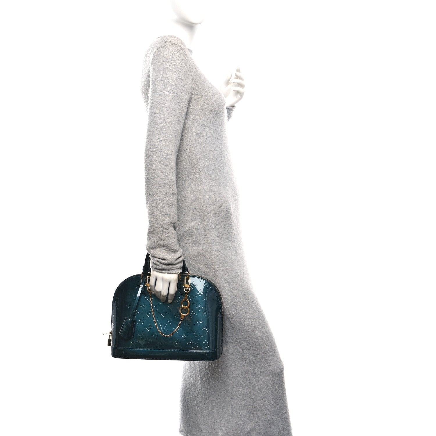 Louis Vuitton Vernis Alma PM Blue Nuit 2 of 9