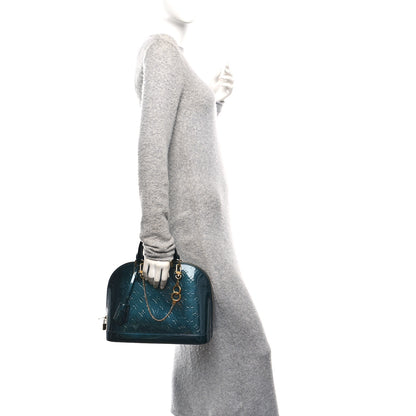 Louis Vuitton Vernis Alma PM Blue Nuit 2 of 9