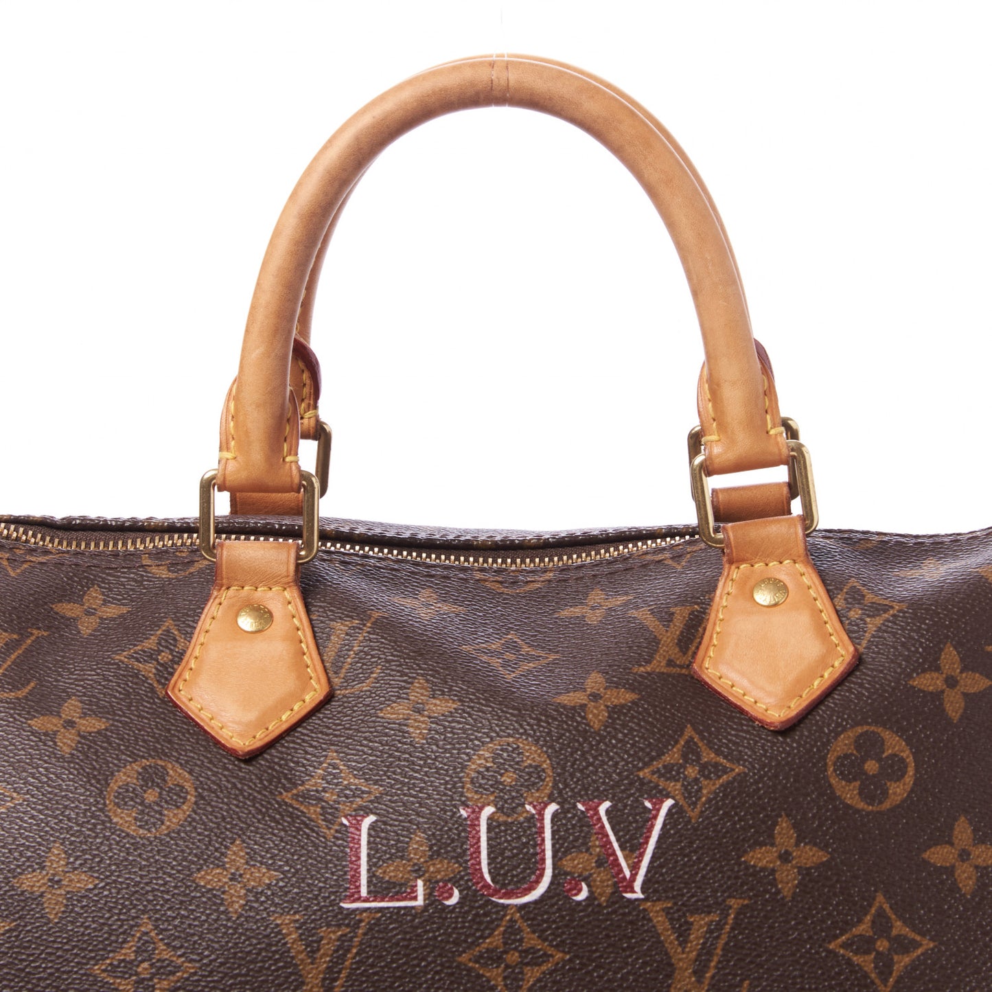 Monogram My LV Heritage Speedy 35 Bordeaux White