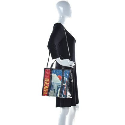 Balenciaga Agneau Arena Tokyo Print S Bazar Shopper Tote Mulitcolor 3 of 15