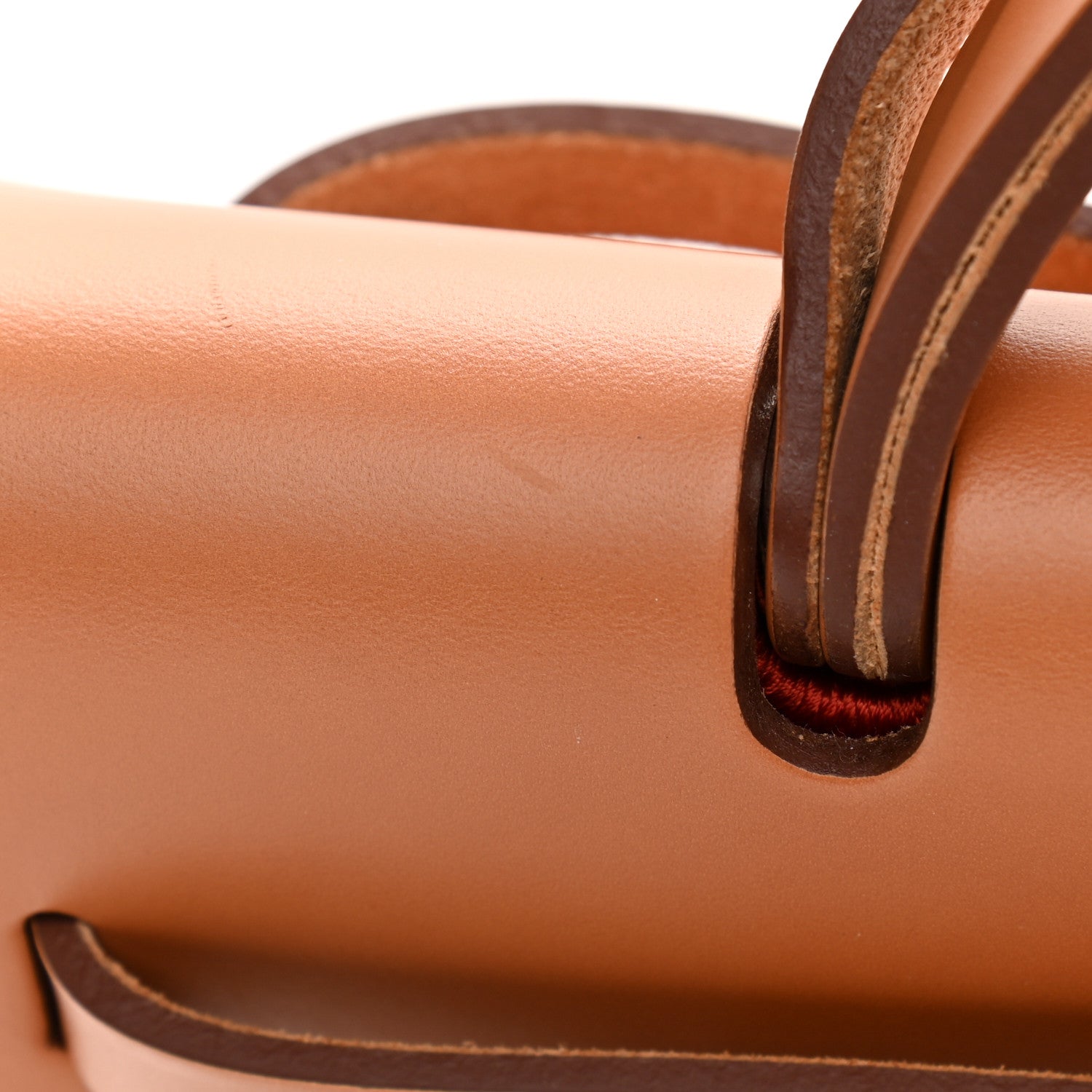 Hermes Vache Hunter Toile Herbag Zip 31 PM Rouge Tomate Natural 13 of 17