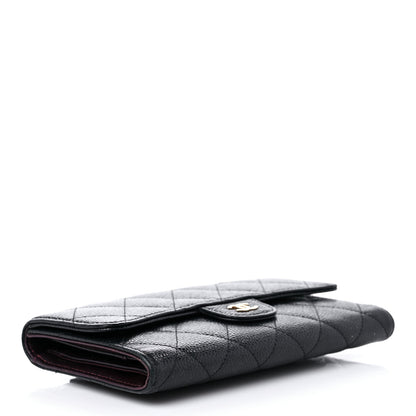 Chanel Caviar Quilted Large Flap Wallet Black 4 of 21