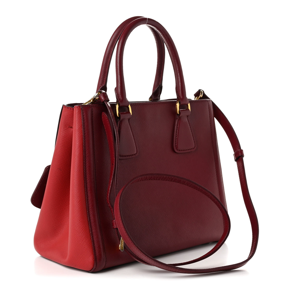 Saffiano Lux 2way Tote Cerise Fuoco