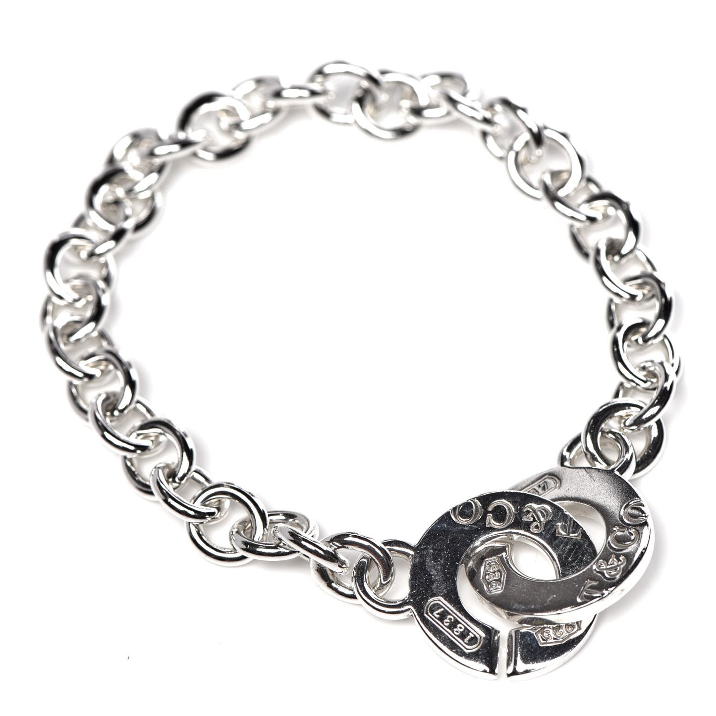 Sterling Silver 1837 Circle Clasp Bracelet