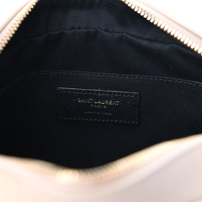 Saint Laurent Calfskin Matelasse Monogram Lou Camera Bag Dark Latte 6 of 9