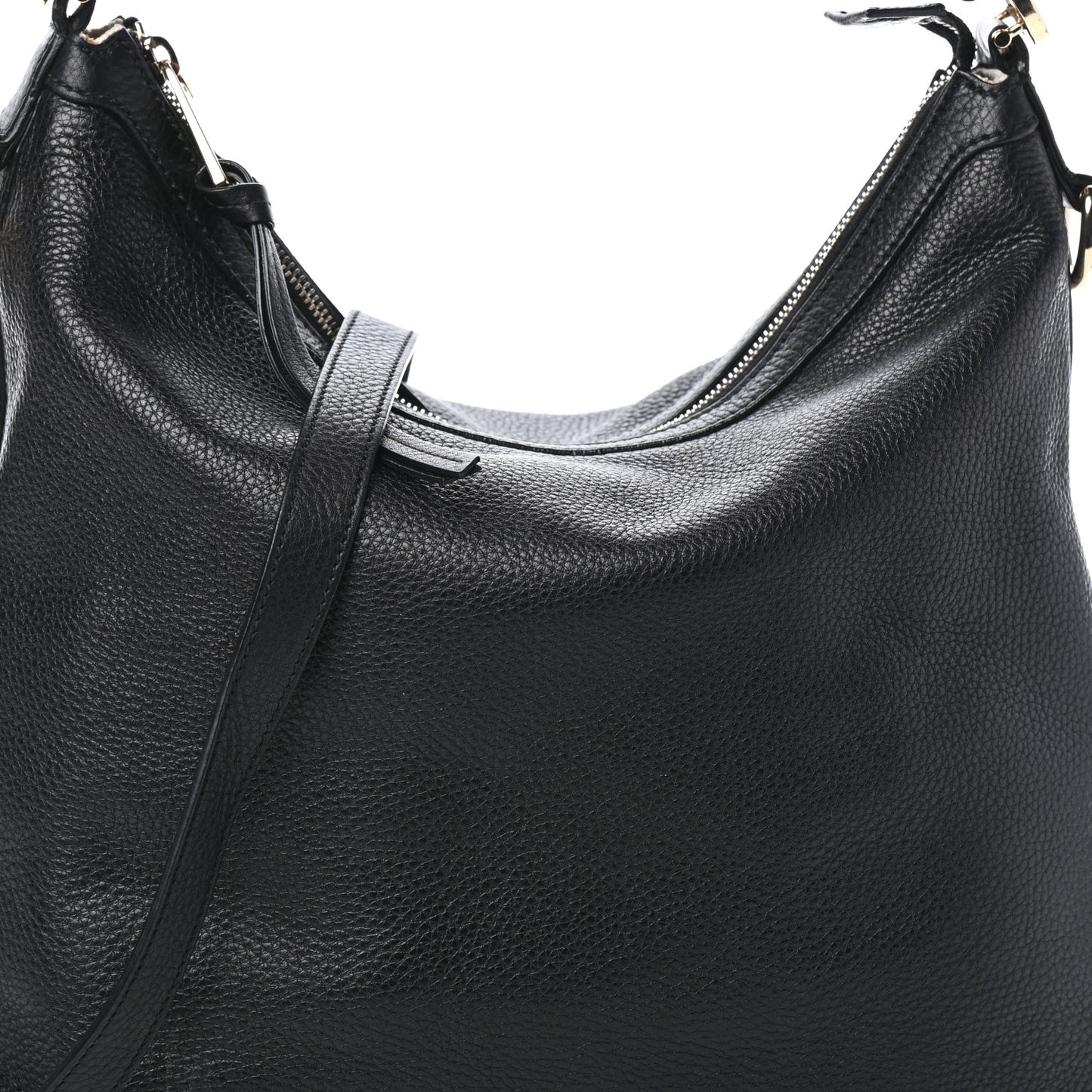 Pebbled Calfskin Small Miss GG Hobo Black