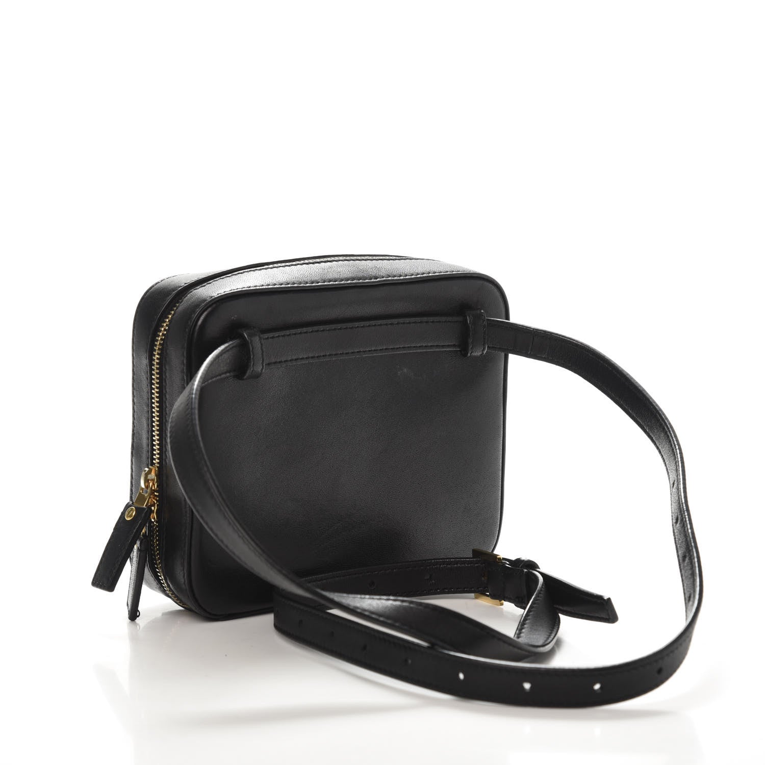 Saint Laurent Lambskin Matelasse Vicky Monogram Belt Bag Black 3 of 12