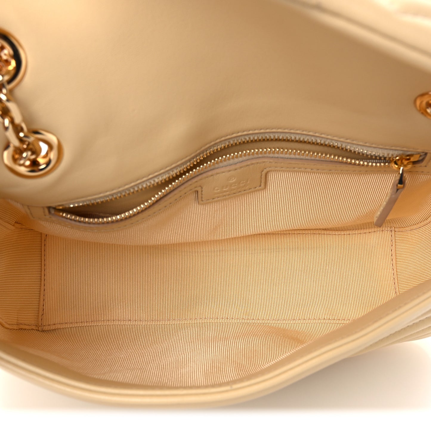 Lambskin Matelasse Medium GG Marmont Shoulder Bag Light Yellow