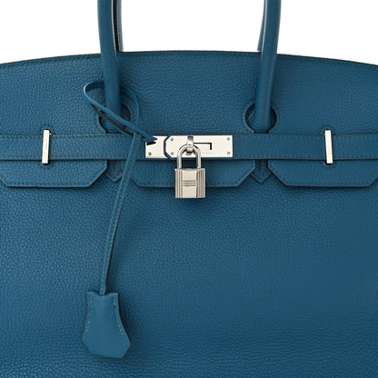 Hermes Togo Birkin 35 Bleu Izmir 8 of 14