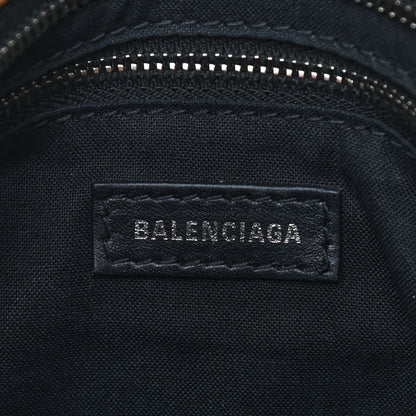 Balenciaga Smooth Calfskin Leopard Print Classic Silver Hardware Mini City Beige 6 of 10