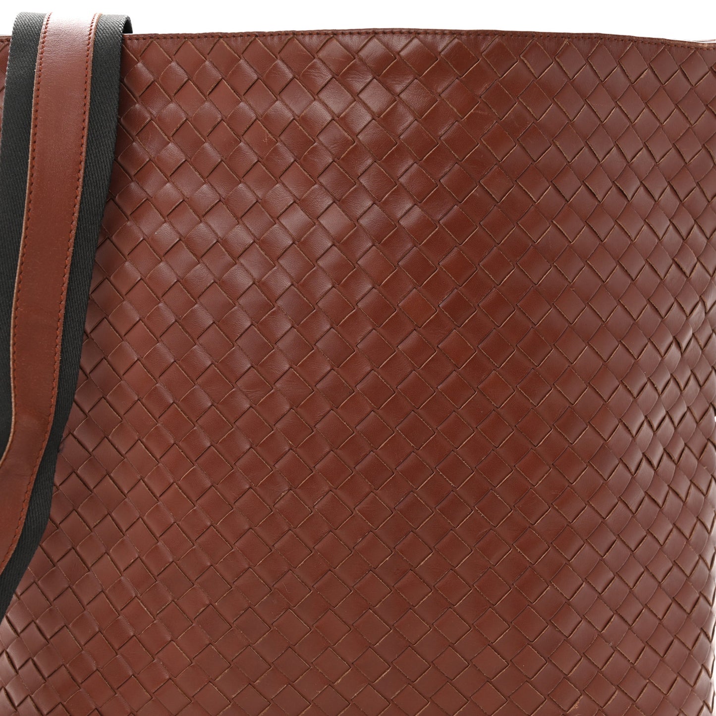 Nappa Intrecciato VN Crossbody Messenger Bag Rust