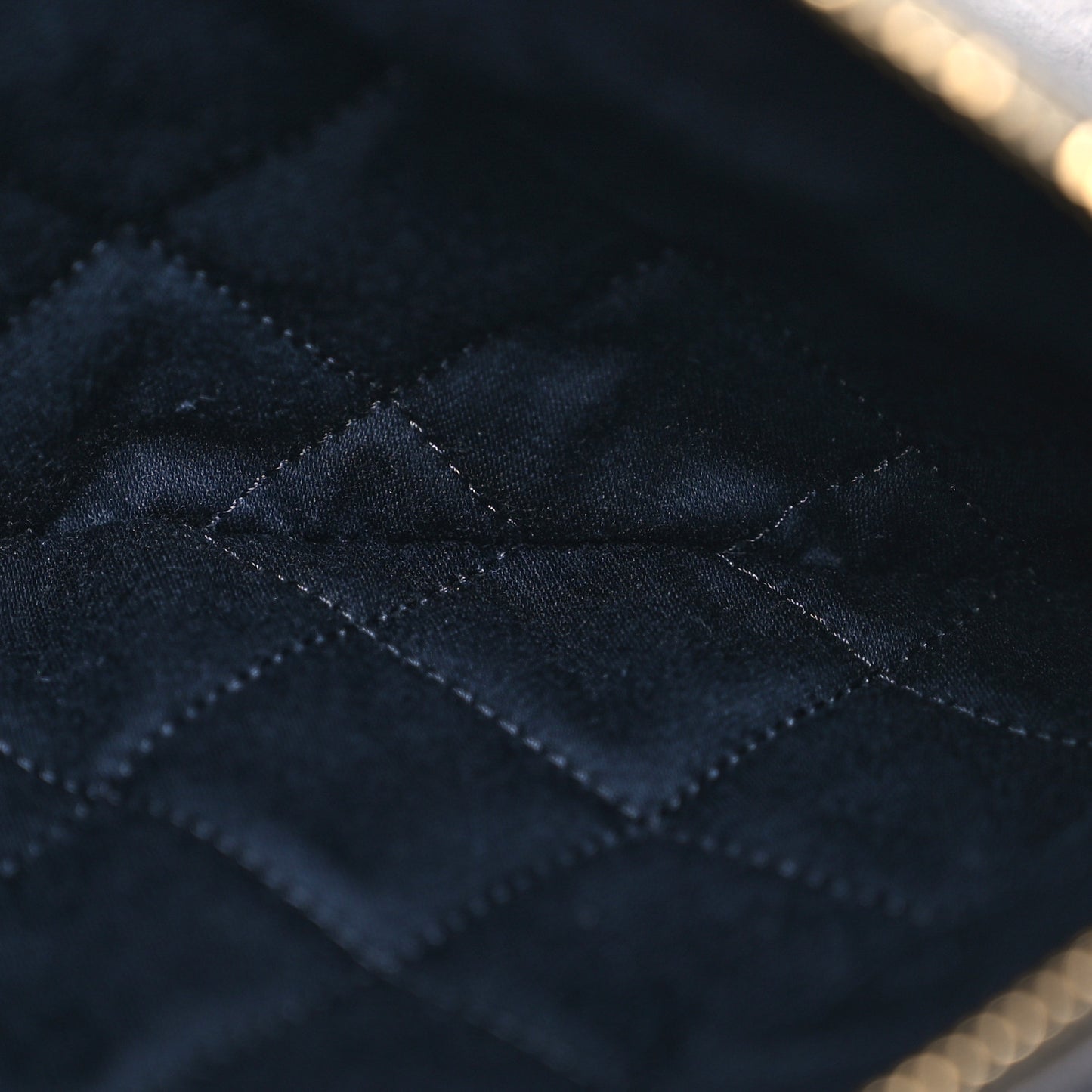 Shiny Calfskin Quilted Large Chanel 22 Grey