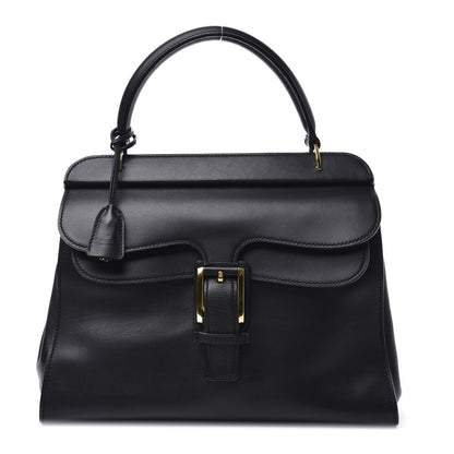 Gucci Calfskin Buckle Top Handle Bag Black 2 of 12