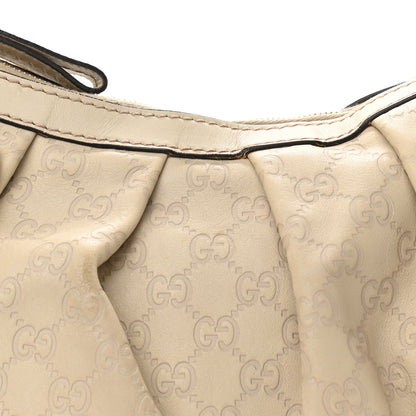 Gucci Guccissima Medium Sukey Hobo Off White 8 of 10