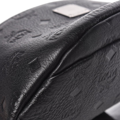 MCM Calfskin Ottomar Monogram Belt Bag Black 9 of 10