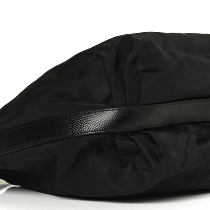 Prada Tessuto Nylon Saffiano Hobo Black 9 of 9