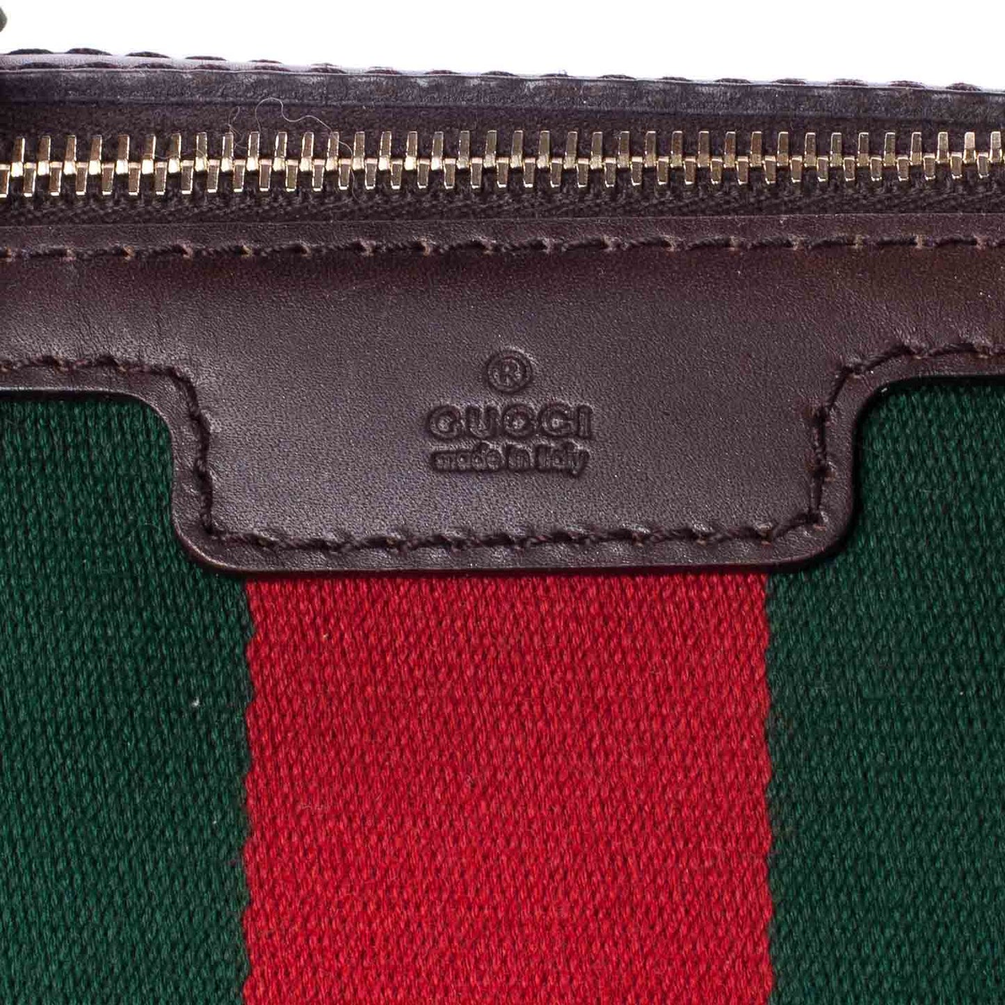 Monogram Selleria Calfskin Vintage Web Medium Boston Beige Ebony Cocoa